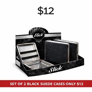 YES……2 Black Sued cigarette cases ONLY $12